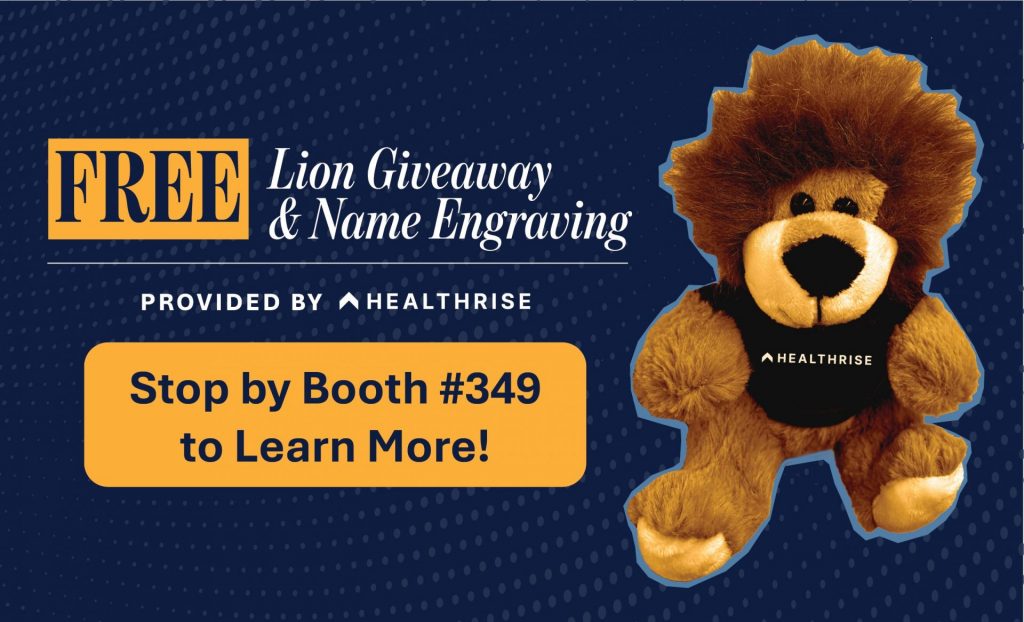 Healthrise HFMA giveaway Lion Giveaway at HFMA